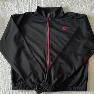 Reebok Black and Pink Athletic Jacket